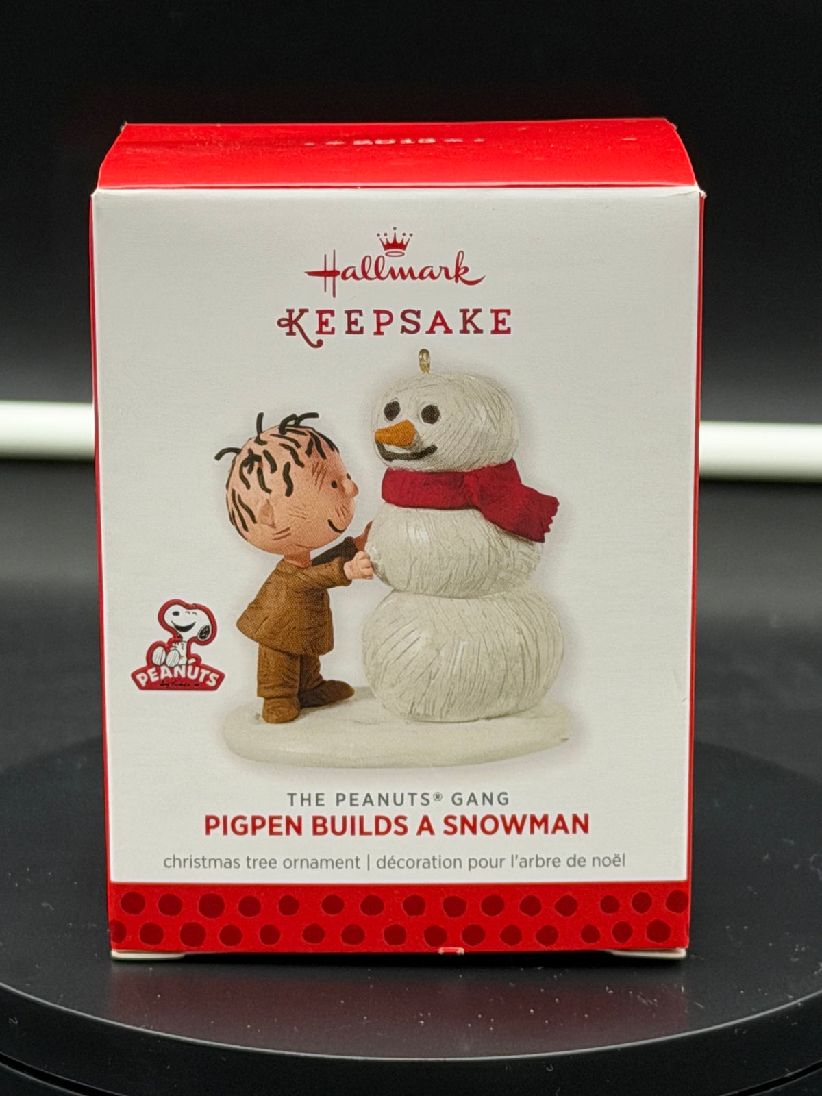 2013 Hallmark Keepsake Peanuts Ornament Pigpen Builds a Snowman