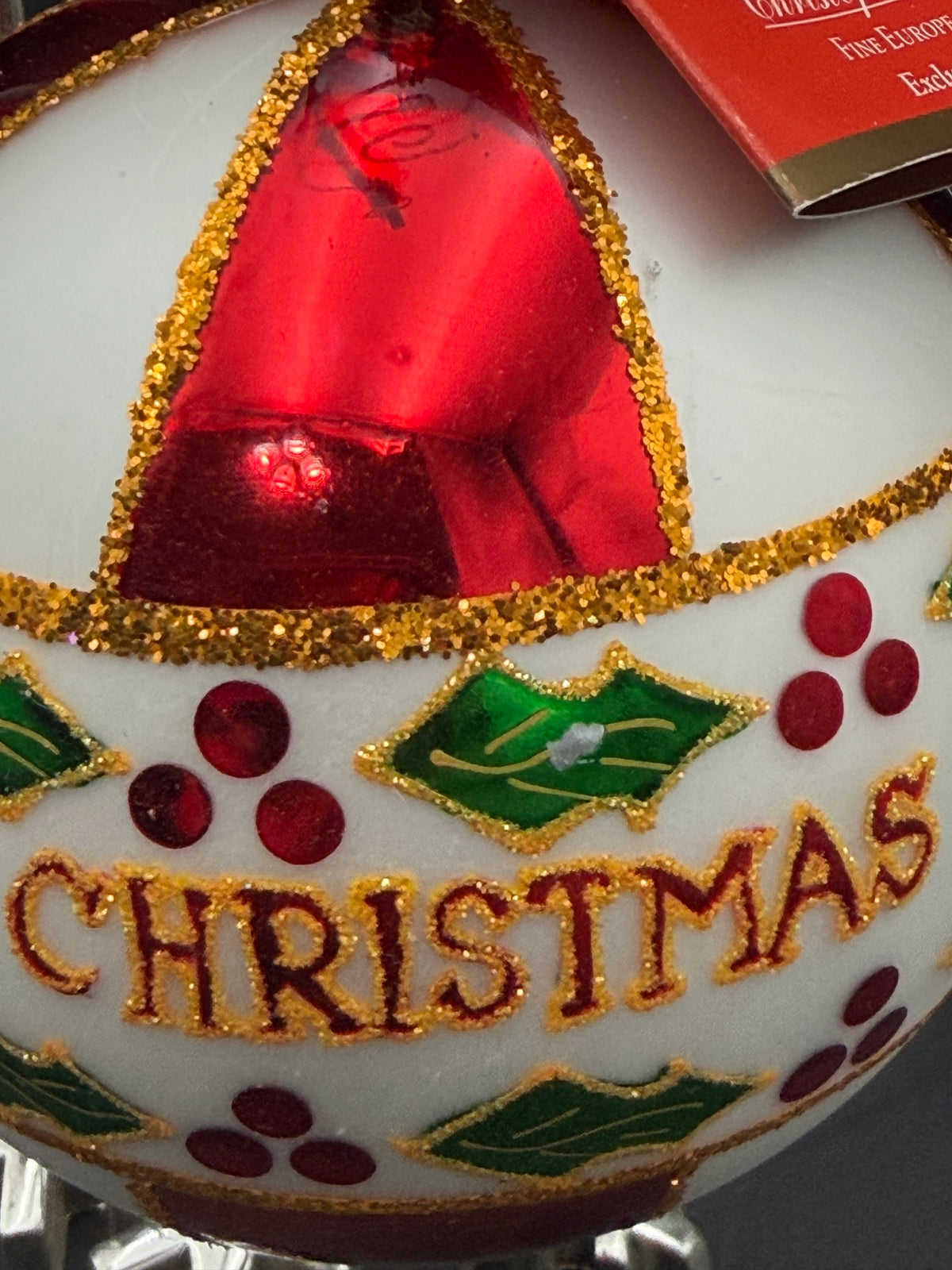 2007 Christopher Radko Holly Jolly Christmas Ornament - 4"