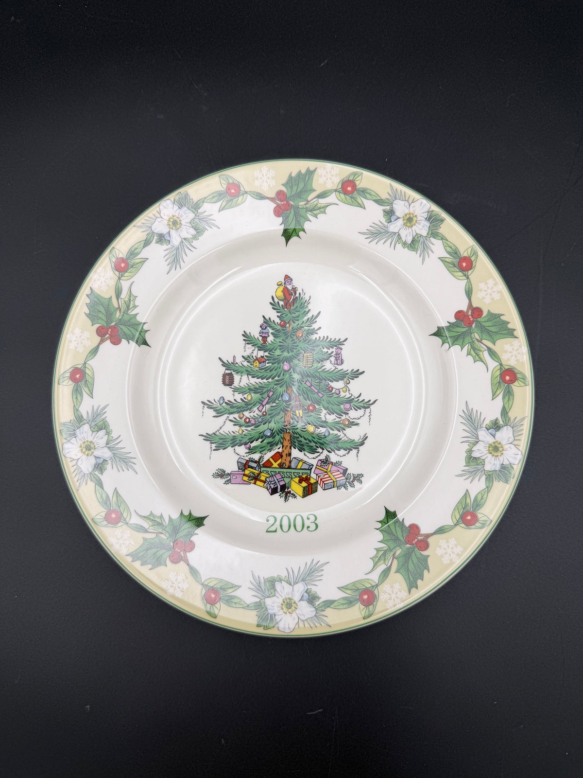 2003 Spode Christmas Tree Annual Collector Plate - 65th Anniversary Edition - Brand New in Original Box