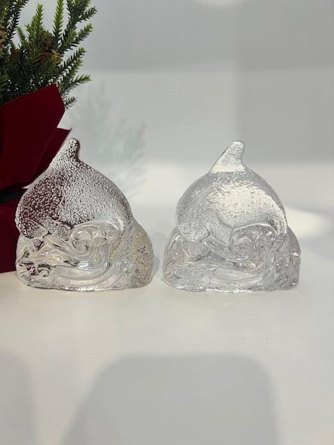 1990s PartyLite Dolphin Tealight/Votive Candle Holders