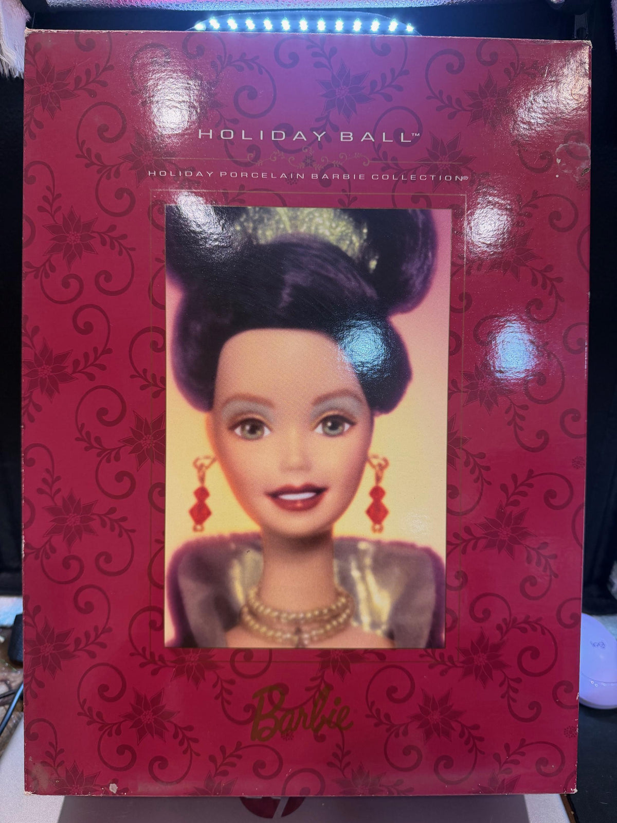 1997 Holiday Ball Porcelain Barbie Doll From Mattel
